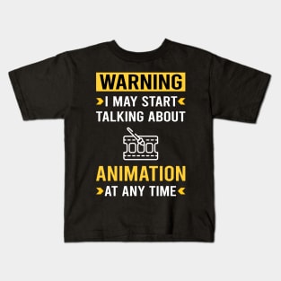 Warning Animation Kids T-Shirt